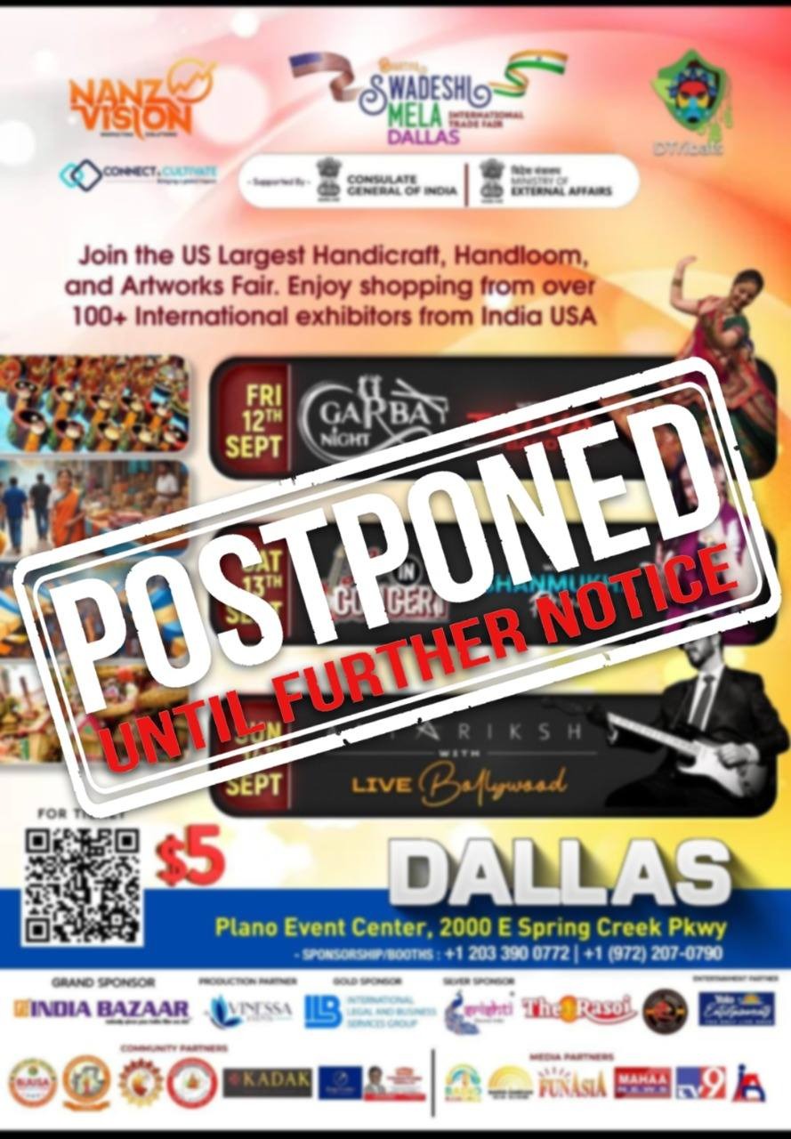 Swadeshi Mela Postponed Notice